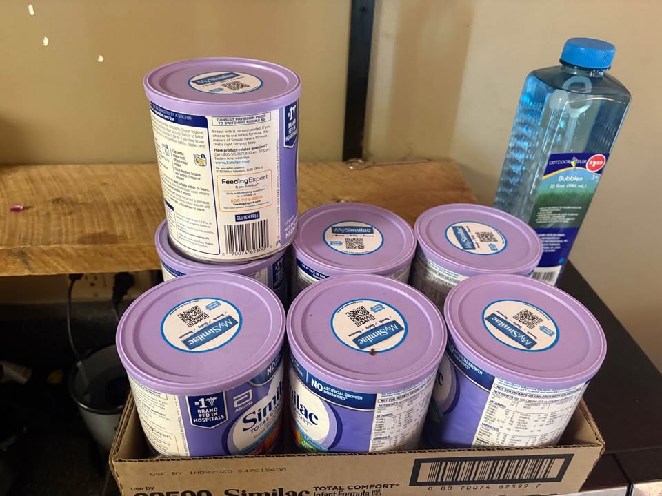 Unopened baby formula